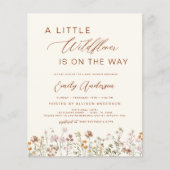 Terracotta A Little Wildflower Baby shower (Voorkant)