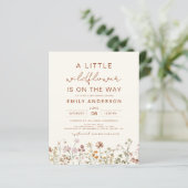 Terracotta A Little Wildflower Baby shower (Staand voorkant)