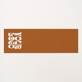 Terracotta Aangepaste Logo Promotiebedrijf Yogamat (Achterkant (horizontaal))