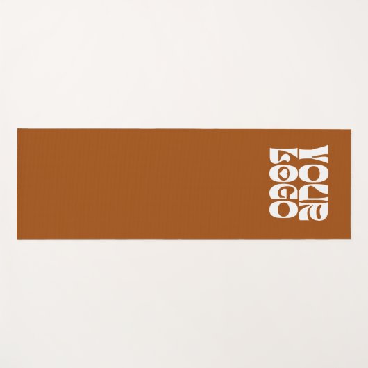 Terracotta Aangepaste Logo Promotiebedrijf Yogamat (Voorkant (horizontaal))