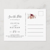 Terracotta aardachtige Bourgondische Herfst Boho S Uitnodiging Briefkaart (Achterkant)