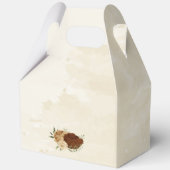 terracotta aardetoon bloemenbruiloft bedankdoosjes (Achterkant)