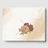 terracotta aardetoon bloemenbruiloft gastenboek (Achterkant)