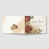 terracotta aardetoon bloemenbruiloft gastenboek (Volledig)