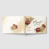 terracotta aardetoon bloemenbruiloft gastenboek (Volledig)