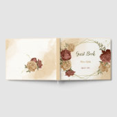 terracotta aardetoon bloemenbruiloft gastenboek (Volledig)