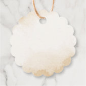 terracotta aardetoon bloemengroen bruiloft bedankjes labels (Achterkant)