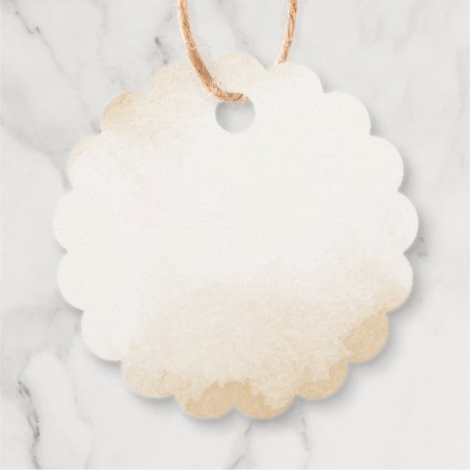 terracotta aardetoon bloemengroen bruiloft bedankjes labels (Achterkant)