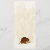 terracotta aardetoon bloemrijke groene wedding menu (Achterkant)