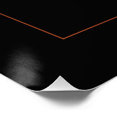 Terracotta Aardige Bloemen Zwart Bruiloft Welkom Perfect Poster (Hoek)