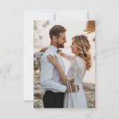 terracotta aardtone bruiloft bedankt (Achterkant)