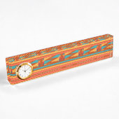 Terracotta Abstract Aztec Tribal Print Pattern Naambordje