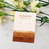 Terracotta Abstracte woestijn Waarscherm Kaart Visitekaartje