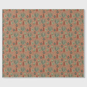 Terracotta Aloe Vera Succulent Cactus Cadeaupapier (Vlak)