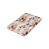 Terracotta and Burgundy Fall Leaves | Boho Autumn Badmat (Gekanteld)