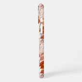 Terracotta and Burgundy Fall Leaves | Boho Autumn iPhone Hoesje (Linkerkant)