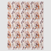 Terracotta and Burgundy Fall Leaves | Boho Autumn Tissuepapier (Voorkant)