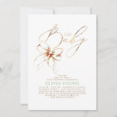 Terracotta and Sage Green Elegant Fall Baby Shower Kaart (Voorkant)