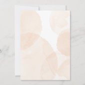 Terracotta Aquarel Bloem Boho Aards bruiloft Kaart (Achterkant)