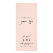 Terracotta Arch Bohemian Logo Nails Salon Spa Menu (Achterkant)