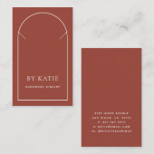 Terracotta Arch Business Ketting Display Card Visitekaartje (Voorkant / Achterkant)