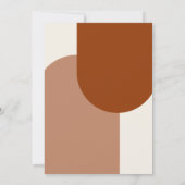 Terracotta Arch Groovy Retro Weddenschap Kaart (Achterkant)