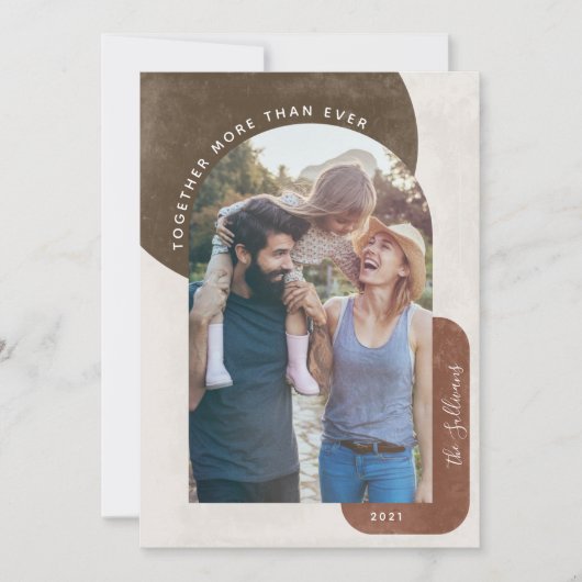 Terracotta Arch meer dan ooit foto Feestdagenkaart (Voorkant)