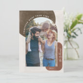 Terracotta Arch meer dan ooit foto Feestdagenkaart (Staand voorkant)