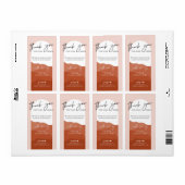 Terracotta Arch Minimale Logo Dank u wel Doos Etiket (Full Sheet)