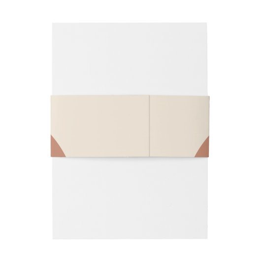 Terracotta Arch Minimalist Formal Wedding Uitnodigingen Wikkel (Achterkant Voorbeeld)