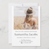 Terracotta Arch Modern Minimalistisch Foto Afstude Kaart (Achterkant)