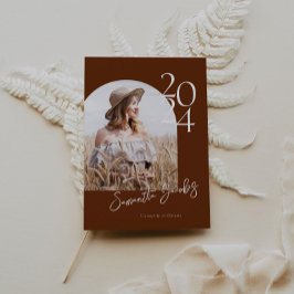 Terracotta Arch Modern Minimalistisch Foto Afstude Kaart