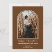 Terracotta Arch Photo Wedding Save the Date (Voorkant)