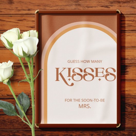 Terracotta Arch raden hoeveel kussen bruids spel Poster