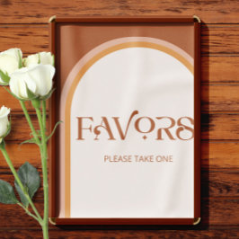 Terracotta Arch Typografie Favorieten neem er een Poster