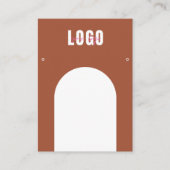 Terracotta Arch voegt Logo juwelen oormerg toe Visitekaartje (Voorkant)
