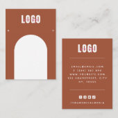 Terracotta Arch voegt Logo juwelen oormerg toe Visitekaartje (Voorkant / Achterkant)