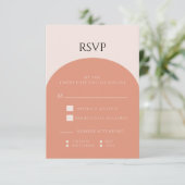 TERRACOTTA ARCH WEDDING RSVP-KAART RSVP KAARTJE (Staand voorkant)
