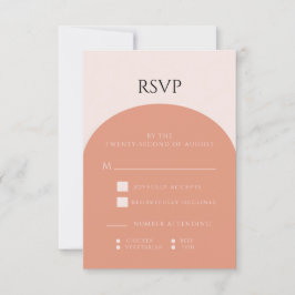 TERRACOTTA ARCH WEDDING RSVP-KAART RSVP KAARTJE