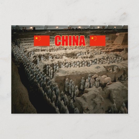 Terracotta Army China - Pro Foto Briefkaart (Voorkant)