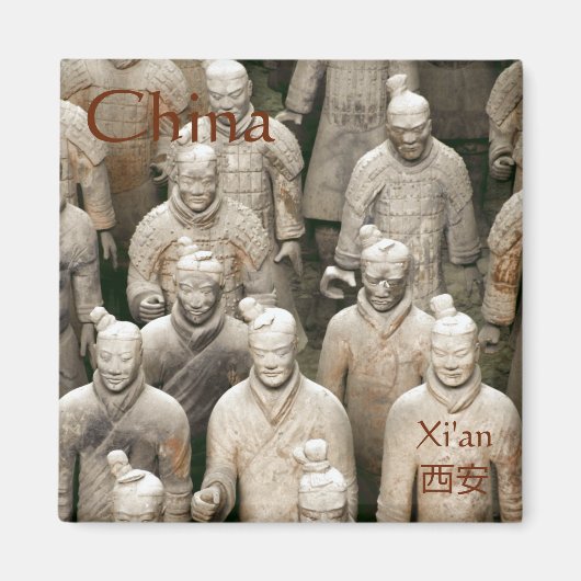 Terracotta-Army in Xi'an / 西安 China Magneet (Voorkant)