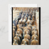Terracotta Army, Qin Dynasty, 210 BC Briefkaart (Voorkant / Achterkant)