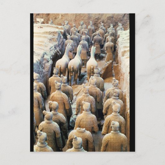 Terracotta Army, Qin Dynasty, 210 BC Briefkaart (Voorkant)
