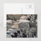 Terracotta Army, Qin Dynasty, 210 BC Briefkaart (Voorkant / Achterkant)