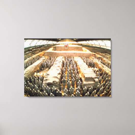Terracotta Army, Qin Dynasty, 210 BC Canvas Afdruk (Voorkant)