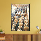 Terracotta Army, Qin Dynasty, 210 BC Canvas Afdruk (Insitu (Woonkamer))