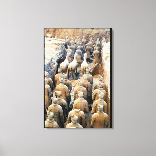 Terracotta Army, Qin Dynasty, 210 BC Canvas Afdruk (Voorkant)