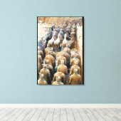 Terracotta Army, Qin Dynasty, 210 BC Canvas Afdruk (Insitu (Houten vloer))