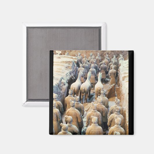 Terracotta Army, Qin Dynasty, 210 BC Magneet (Voorkant / Achterkant)