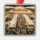 Terracotta Army, Qin Dynasty, 210 BC Metalen Ornament (Voorkant)